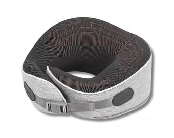 Travel Neck Pillow Memory Foam U-Shaped Pillow  with Carry Bag  Adjustable Support, Airplane Car Train Office