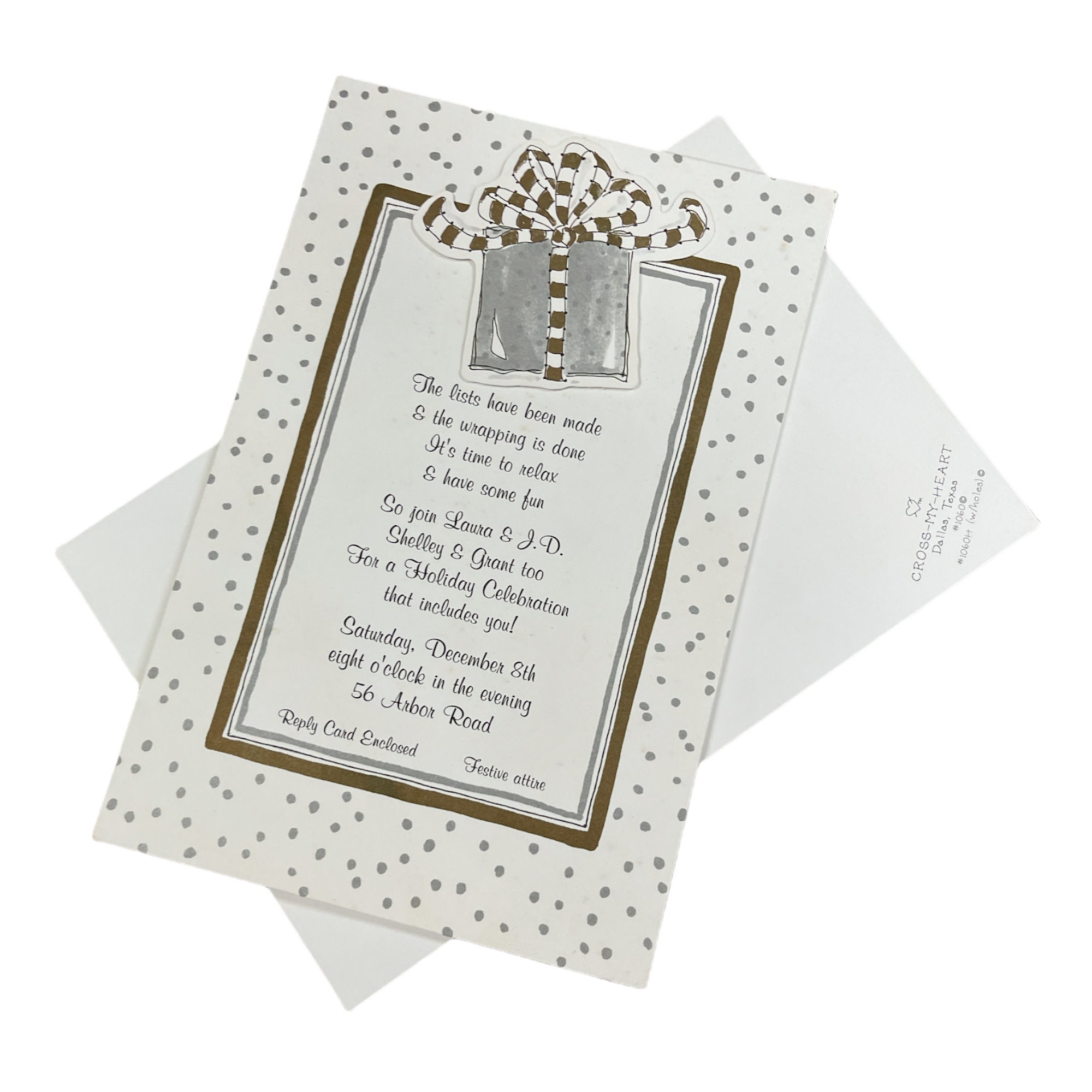 #FUHGEDABOUDIT Blank Notecards W/ Decorated Envelopes-10 Count 