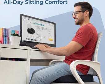 Memory Foam Donut Pillow, Tailbone Pain Relief Cushion, Hemorrhoid Cushion, Postpartum Seat Cushion, Coccyx Support, Office Chair Pillow