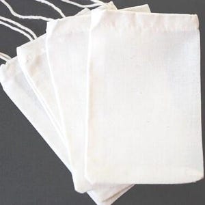 10 Organic Cotton MUSLIN BAG 4&quot;x6&quot; 3&quot;x5&quot; 5&quot;x7&quot; 9&quot;x12&quot; 8&quot;x16&quot; 12&quot;x16&quot; 16&quot;x18&quot; Reusable Biodegradable Packaging Shoe Bag Purse Dust Cover