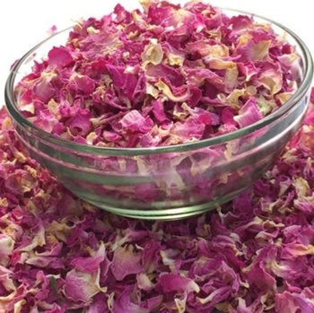 Premium Quality Sun Dried 100% Edible Rose Petals Use in Tea,Baking  Etc.(4x100g)