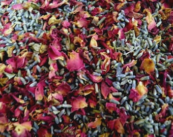 Bulk Biodegradable CONFETTI Organic Natural Flower Wedding Confetti Toss Dry Lavender &  Rose Mix Sterile 4oz 8oz 1lb 2lb 3lb 4lb 5lb 6lb
