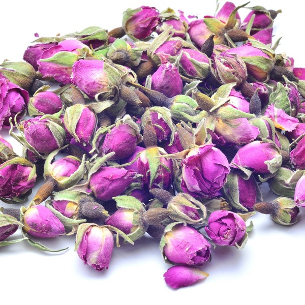 Organic MINI ROSE BUD Tea Dry Edible Culinary Bulk Natural Flower Wedding Toss Biodegradable Ecofriendly Soothe Calm Heal 1oz 2oz 4oz 6oz