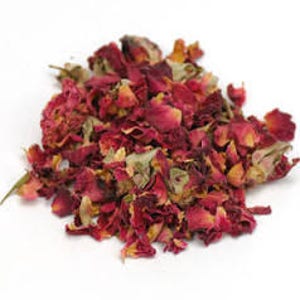 Bulk Dried Red Rose Petals and Buds - 1 lb.