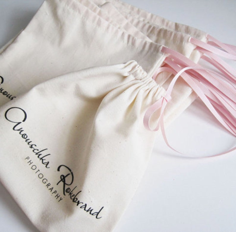 100 4x6 Organic Cotton MUSLIN Bag, Wedding Favor Bag, Biodegradable Ecofriendly Packaging Gift Drawstring Culinary Reusable Unbleach Herb image 2