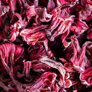 HIBISCUS FLOWER WHOLE Tea Organic Bulk Dry Hibisco Agua de Jamaica Roselle Zobo Immune Boost Rose Mallow Red Sorell Karkade 1lb 2lb 3lb 5lb
