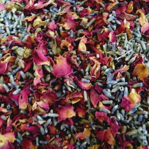 Biodegradable FLOWER CONFETTI Organic Bulk Natural Wedding Confetti Toss Dry Lavender Bud & Rose Petal Mix 4oz 8oz 1lb 2lb 3lb 4lb 5lb 6lb