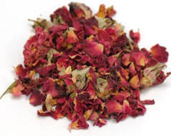 Organic Dried Red Rose Buds & Petals