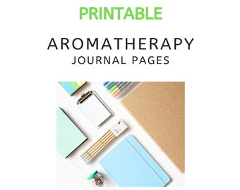 Pages imprimables du journal d'aromathérapie pour les huiles essentielles