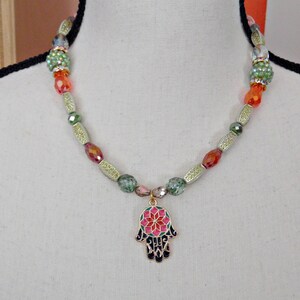 Hamsa Necklace - Hand of Fatima Jewelry
