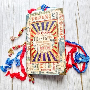 Circus Junk Journal: diario artístico adornado de lujo: Carnival Journal