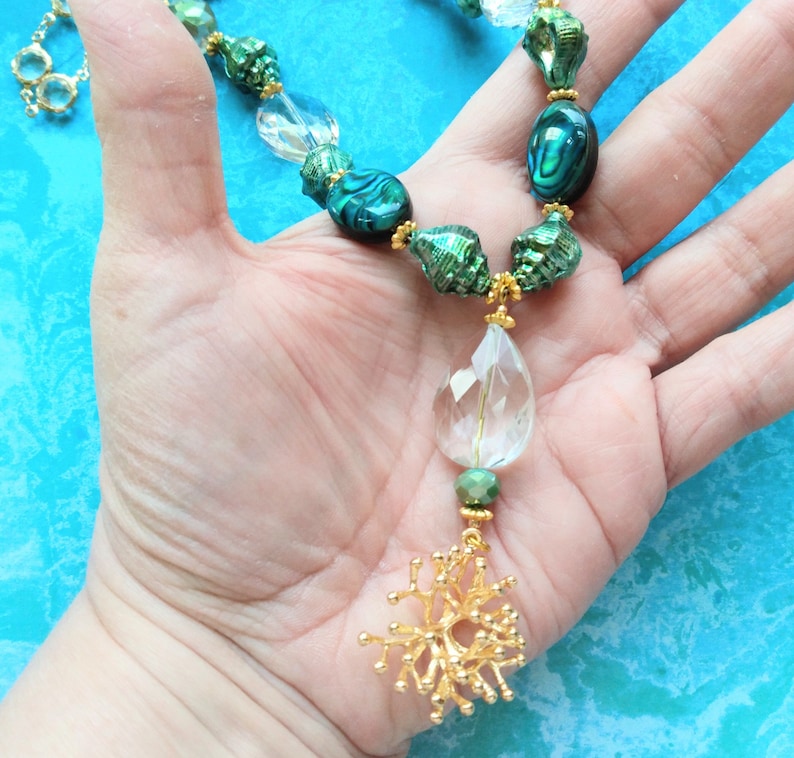 Oceana Gold Seashell Necklace