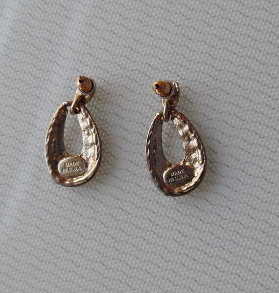 Vintage Enamel Swirl Earrings - image 4