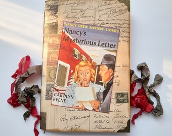 Nancy Drew Journal - Nancy's Mysterious Letter Art Journal - Girl Detective Embellished Journal Scrapbook