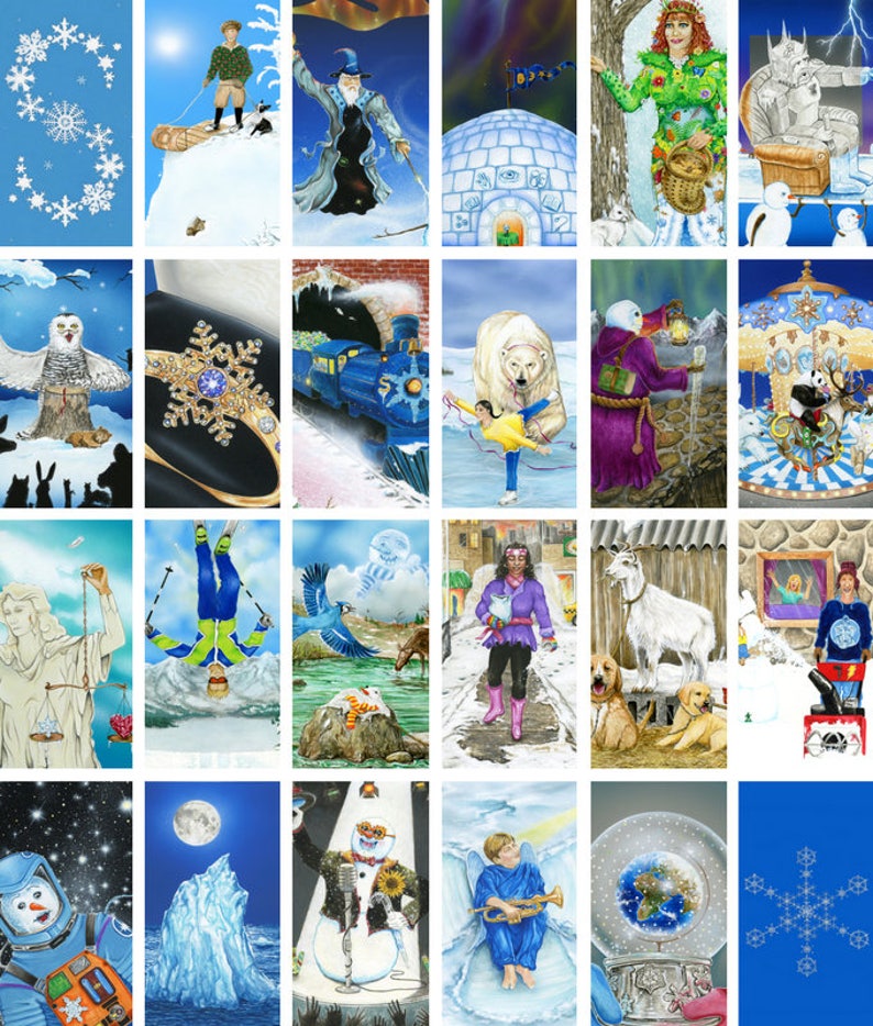 Snowland Tarot Deck Full 78 Cards With Tarot Bag image 3