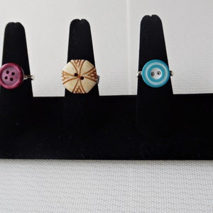 Vintage Button Ring - Etsy