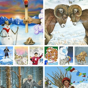Snowland Tarot Deck Full 78 Cards With Tarot Bag image 6
