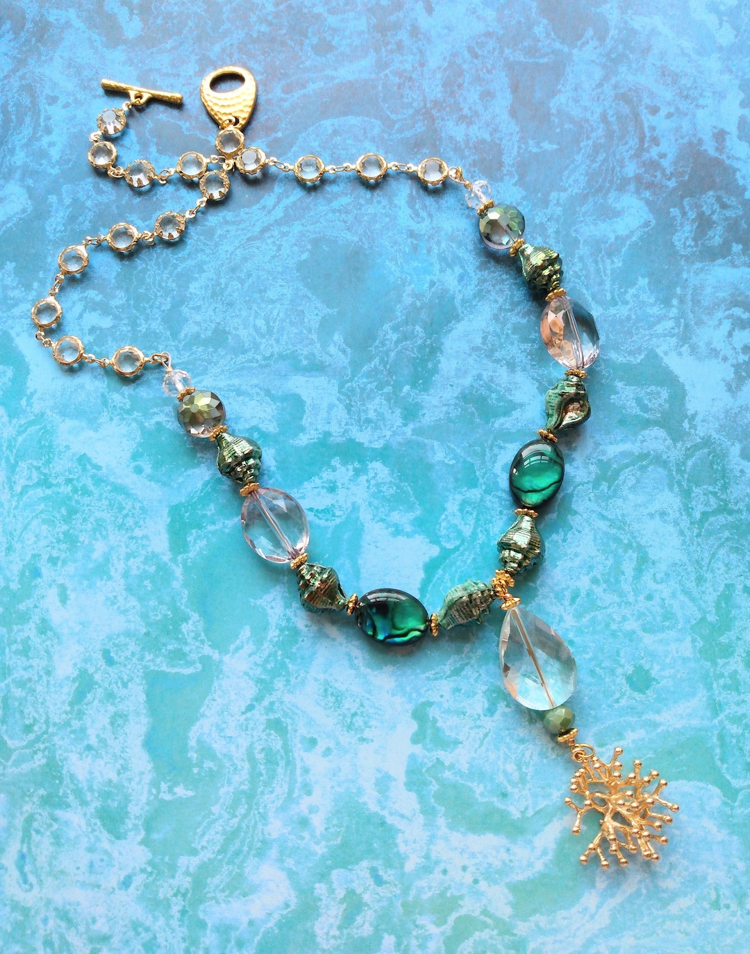 Oceana Gold Seashell Necklace main image 1