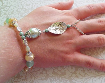 Finger Bracelet - Hand Flower - Belly Dancer Bracelet - Hath Panja Bracelet - Harem Bracelet