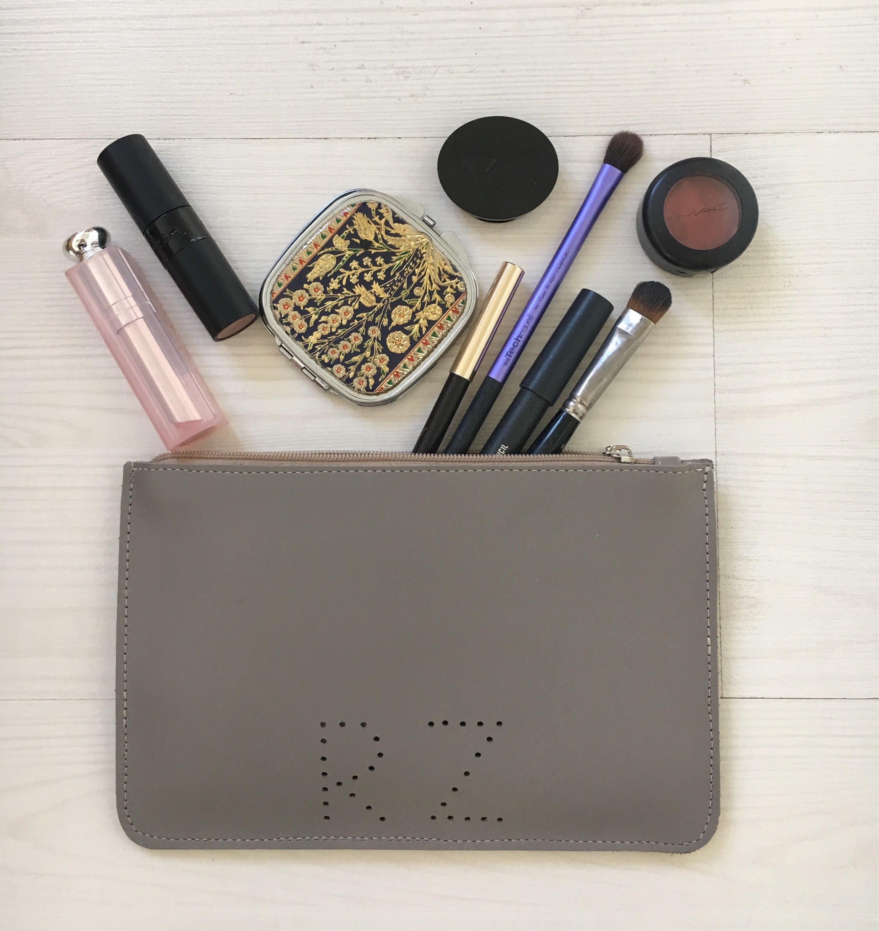 Personalized Leather Pouch. Custom Travel Pouch. Customized Etsy