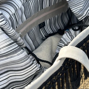large straw beach bag