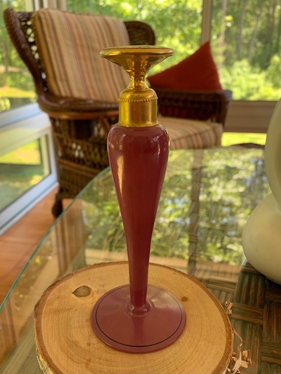 Vintage Art Deco Pink DeVilbiss Perfume Bottle