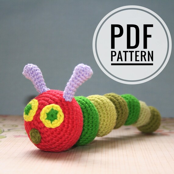 Very Hungry Caterpillar - pattern crochet pdf