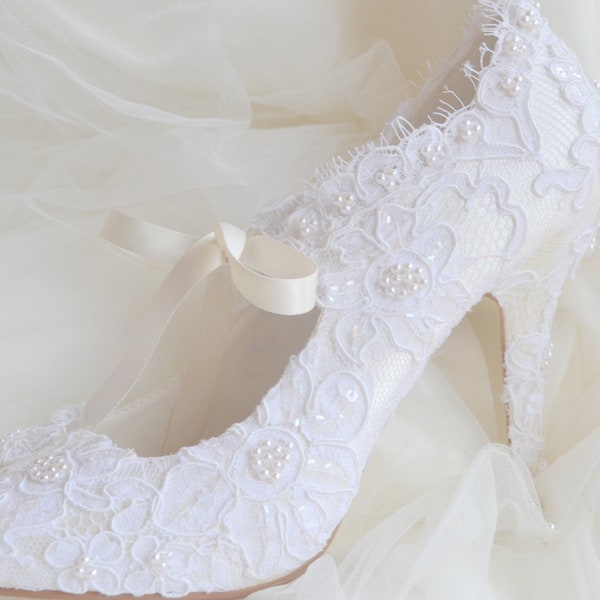 Ivory Bridal Shoes - Etsy