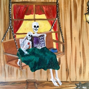 Skulls The Old Cabin by Cassandra Anda