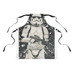 Tablier de storm trooper noir et blanc