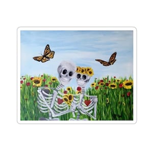 Sunflowers and Poppys Stickers by Cassandra Anda