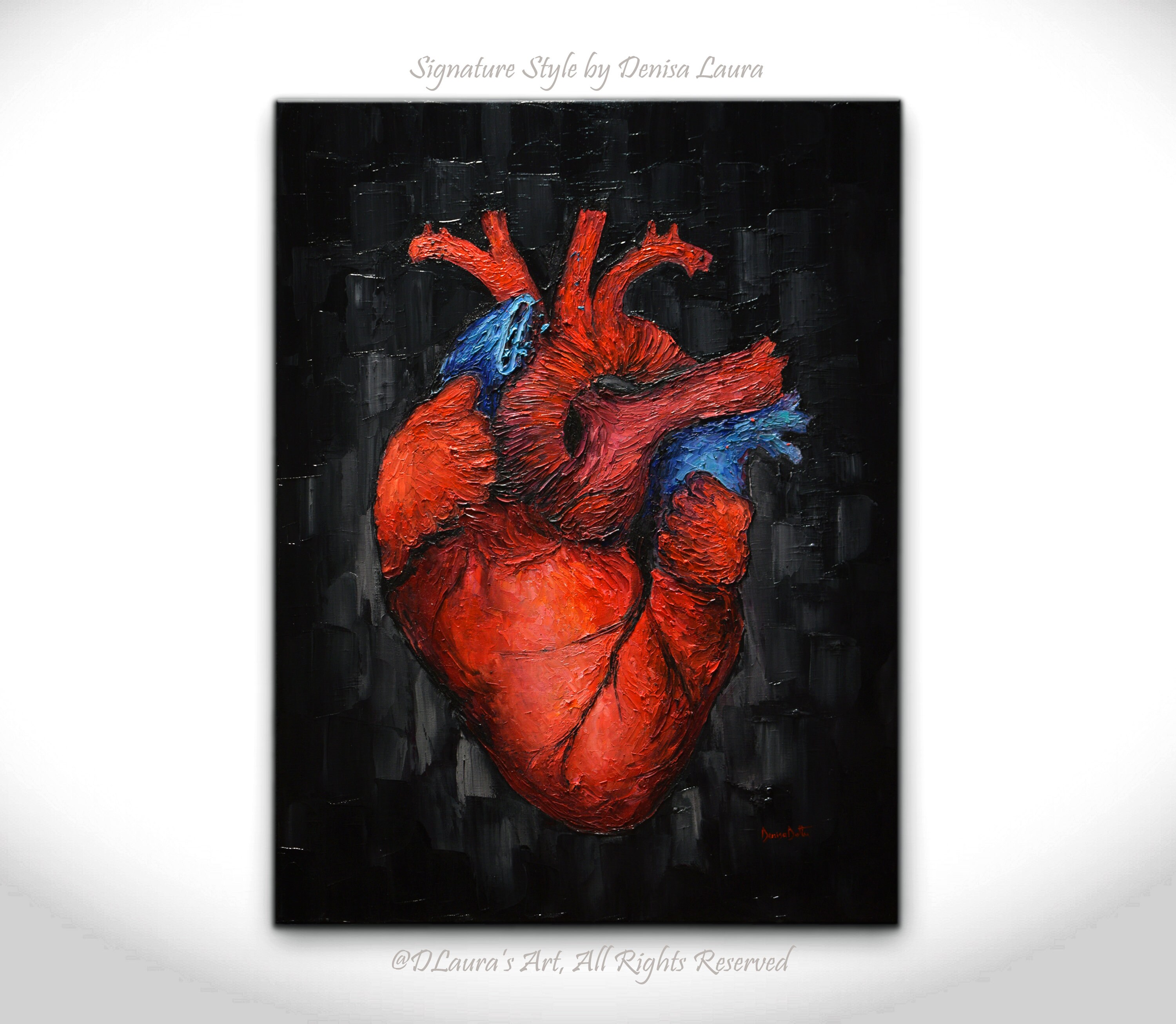 Heart painting deals