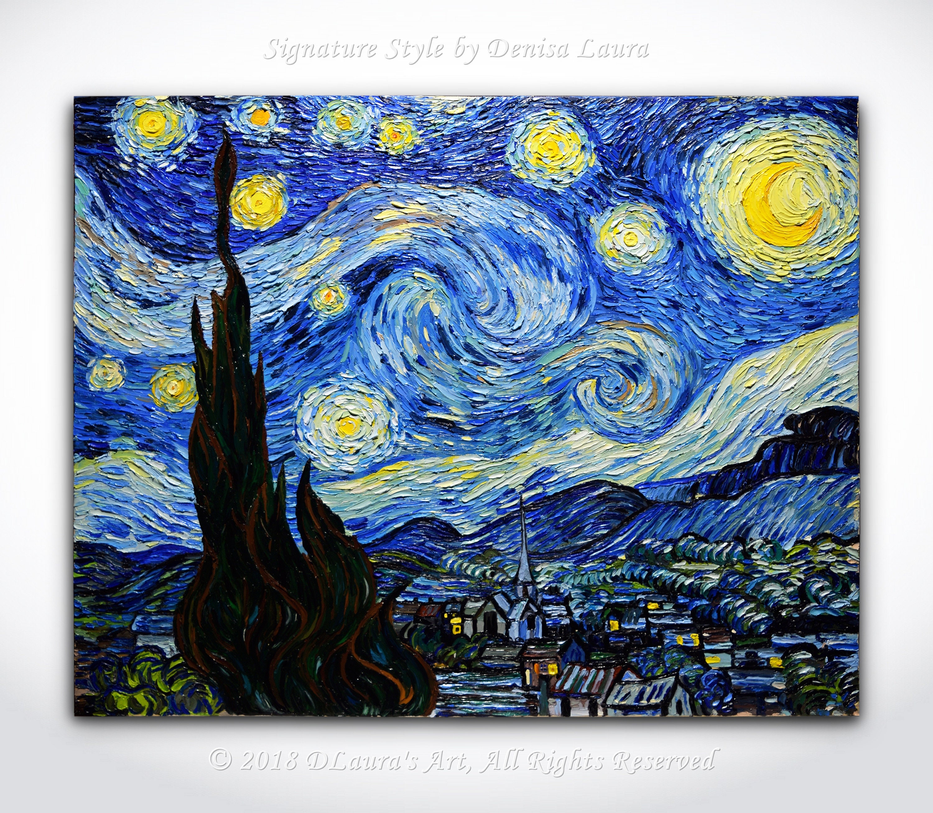 Картина ночь ван. Винсент Ван Гог Звёздная ночь 1889. Van Gogh Starry Night оригинал. Ван Гог Лунная ночь оригинал. Звёздная ночь Ван Гога оригинал в музее.