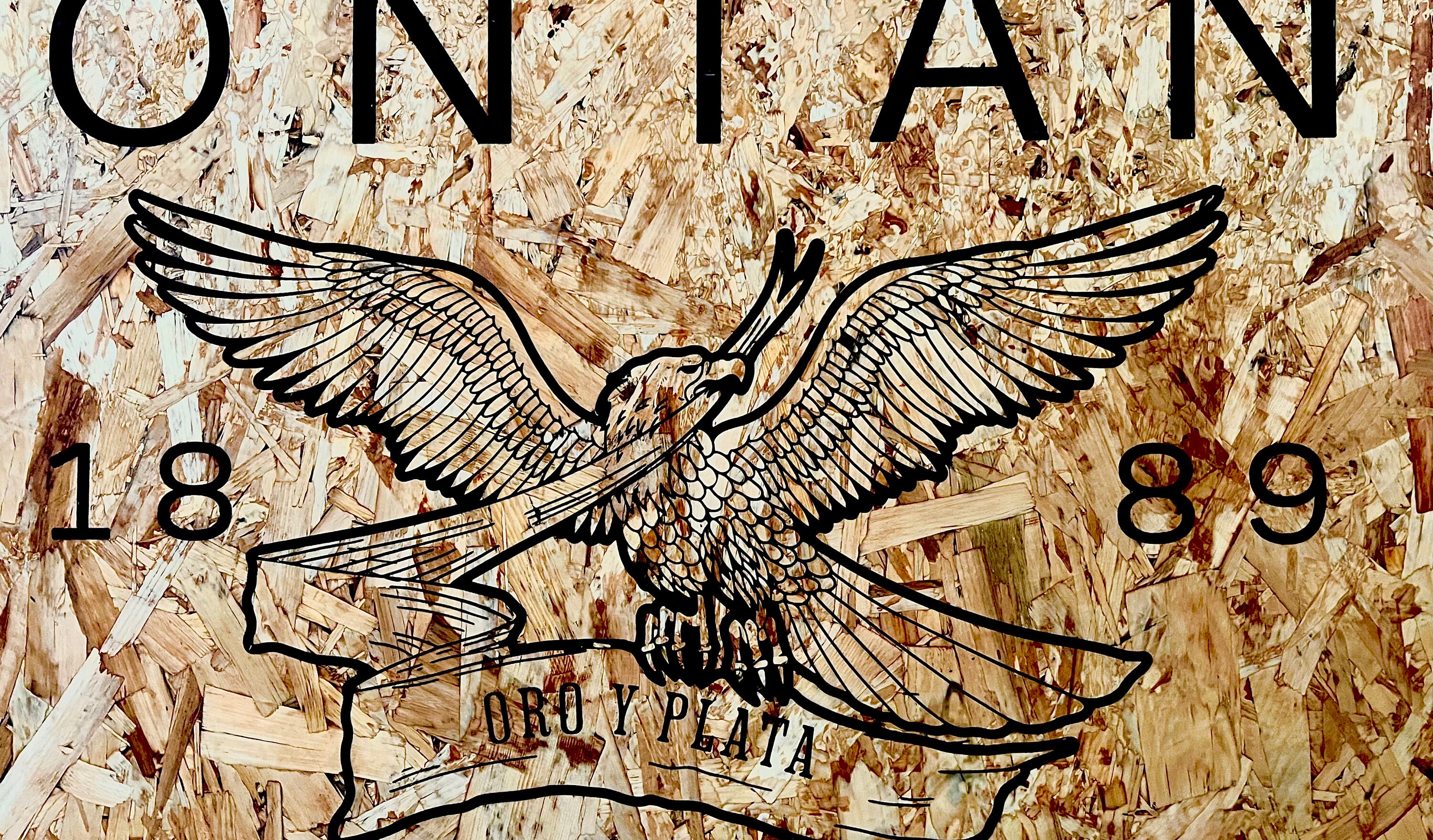 Montana State Founding and Motto Wood Sign. oro Y Plata gold and Silver