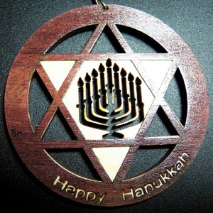Laser Cut Hanukkah Ornament
