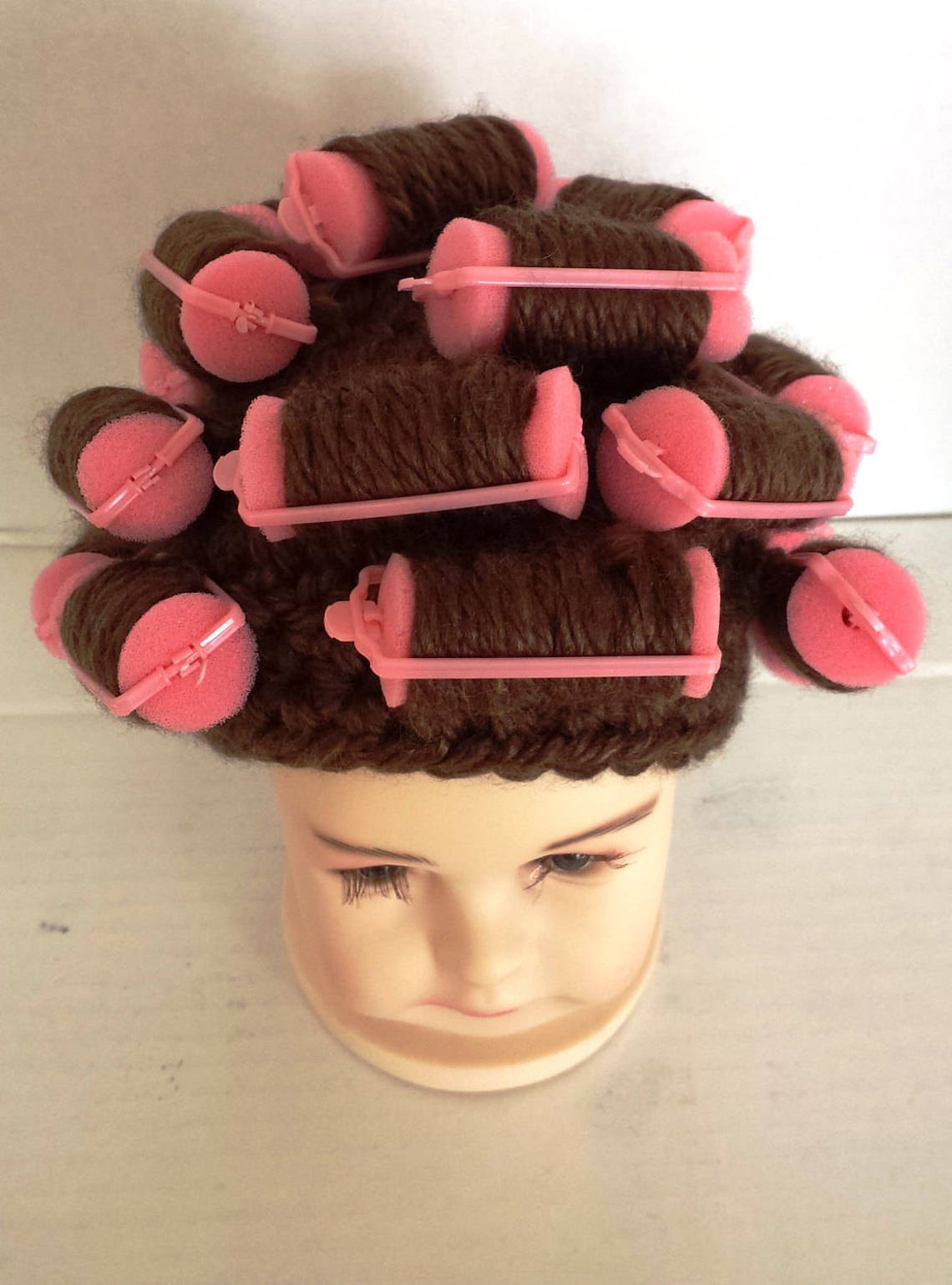 Crocheted Hat Gifts for Her Chemo Hat Crochet Curler Hat Etsy