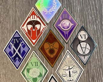 The Locked Tomb 9 houses stickers