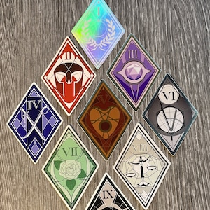 The Locked Tomb 9 houses stickers