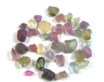 Raw mix sapphire rough gemstone lot natural fancy sapphire, Africa Mambela (Ngorugje) raw Royal blue sapphire rough stone 5.10 ct S.02