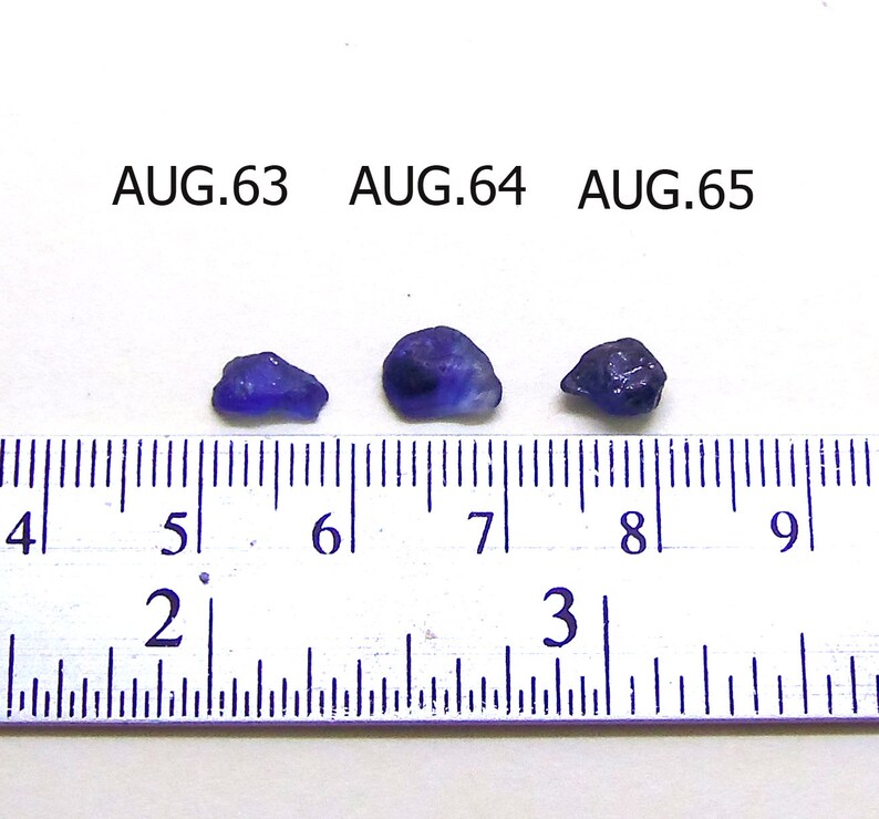 real African sapphire AUG.63,AUG.64,AUG.65 Rough sapphire Milky Blue Raw sapphire Natural Royal Blue