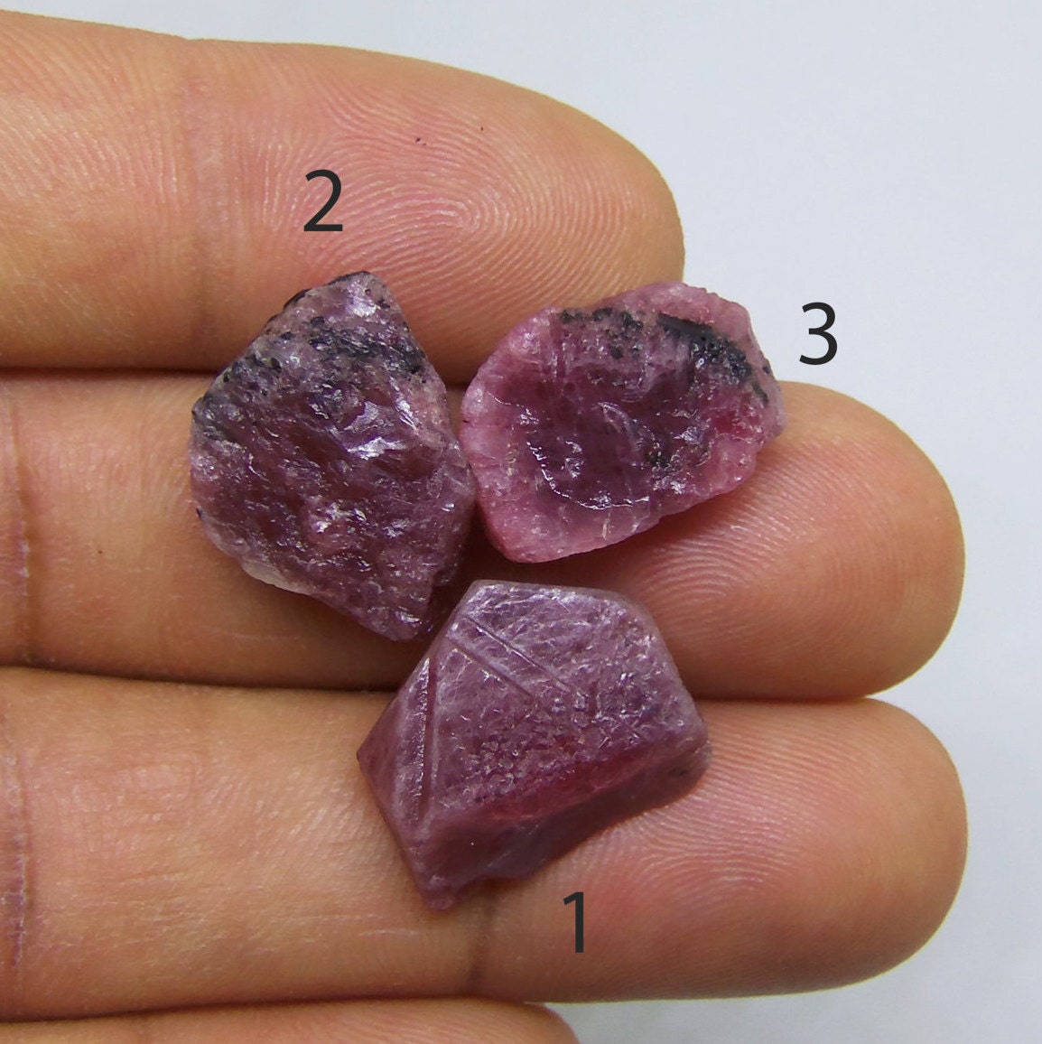 Raw Ruby real stone Rough gemstones Rocks Minerals Madagascar | Etsy