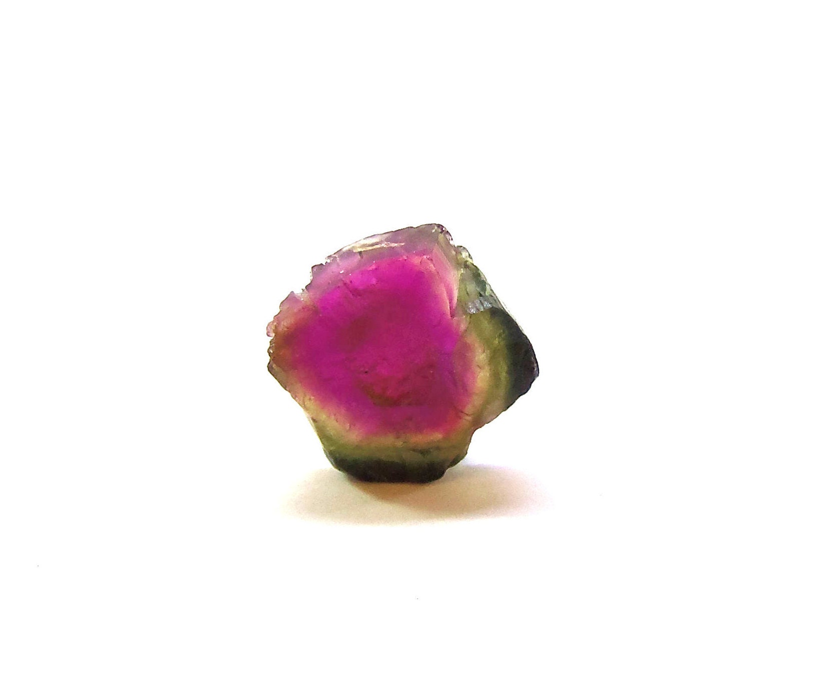 Raw Rough Watermelon Tourmaline bicolor gem stone untreated Etsy