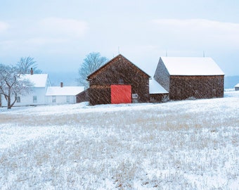 NH Farmstead in Winter 27x15 Photograph