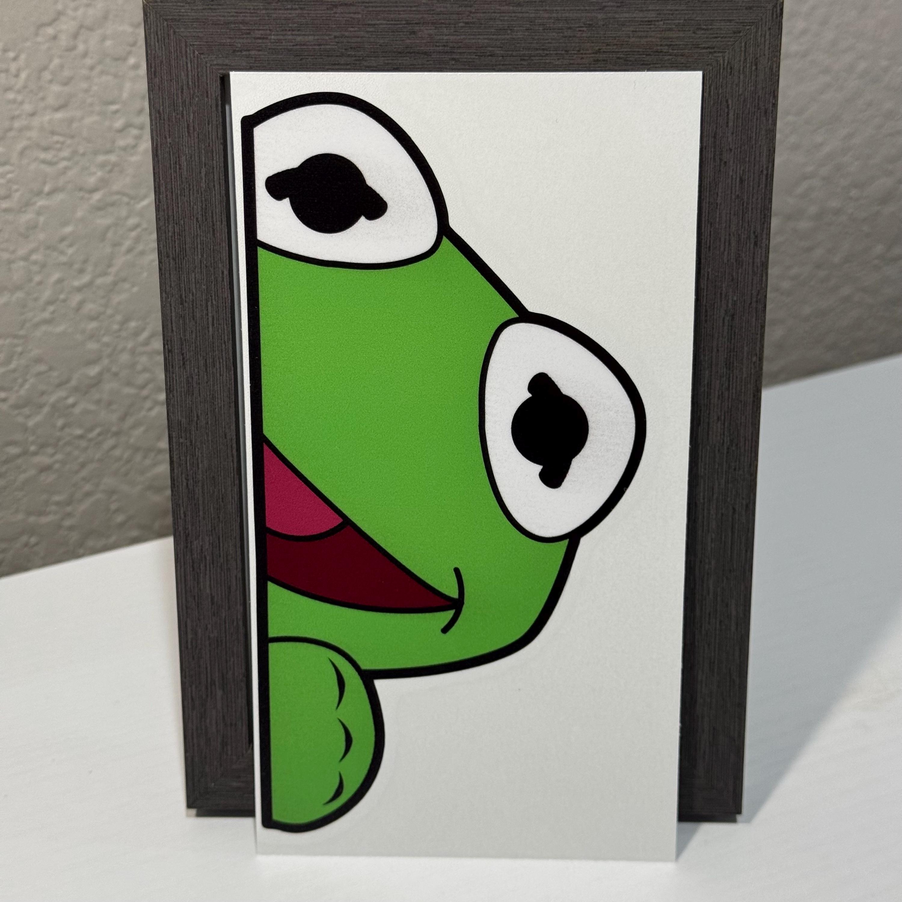 Kermit Side Peeking Inspired Car Window Laptop Vinyl Decal - Etsy
