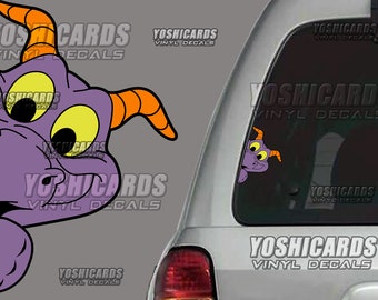 Figment Side Peeking inspired Car window Laptop vinyl Decal sticker