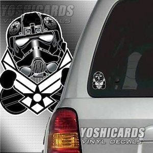 USAF Tie Fighter Pilot Air Force inspired Car truck auto window sticker Laptop vinyl Decal