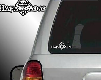 USAF Hafa Adai Guam Logo Window Car truck auto window sticker Laptop Decal United States Air Force Military