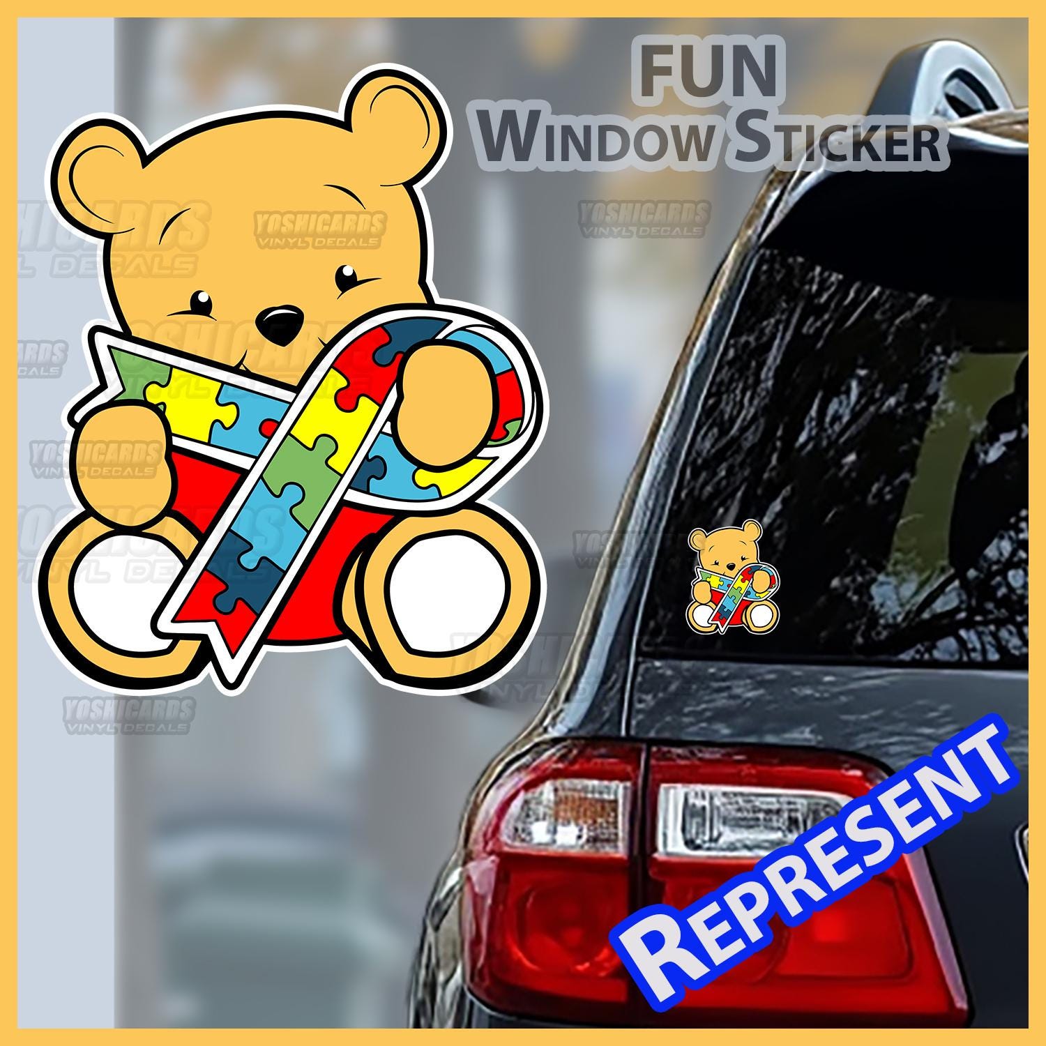 Papa Bear Vinyl Decal - 5.5" White Sticker For Cars, Laptops & Water Bottles