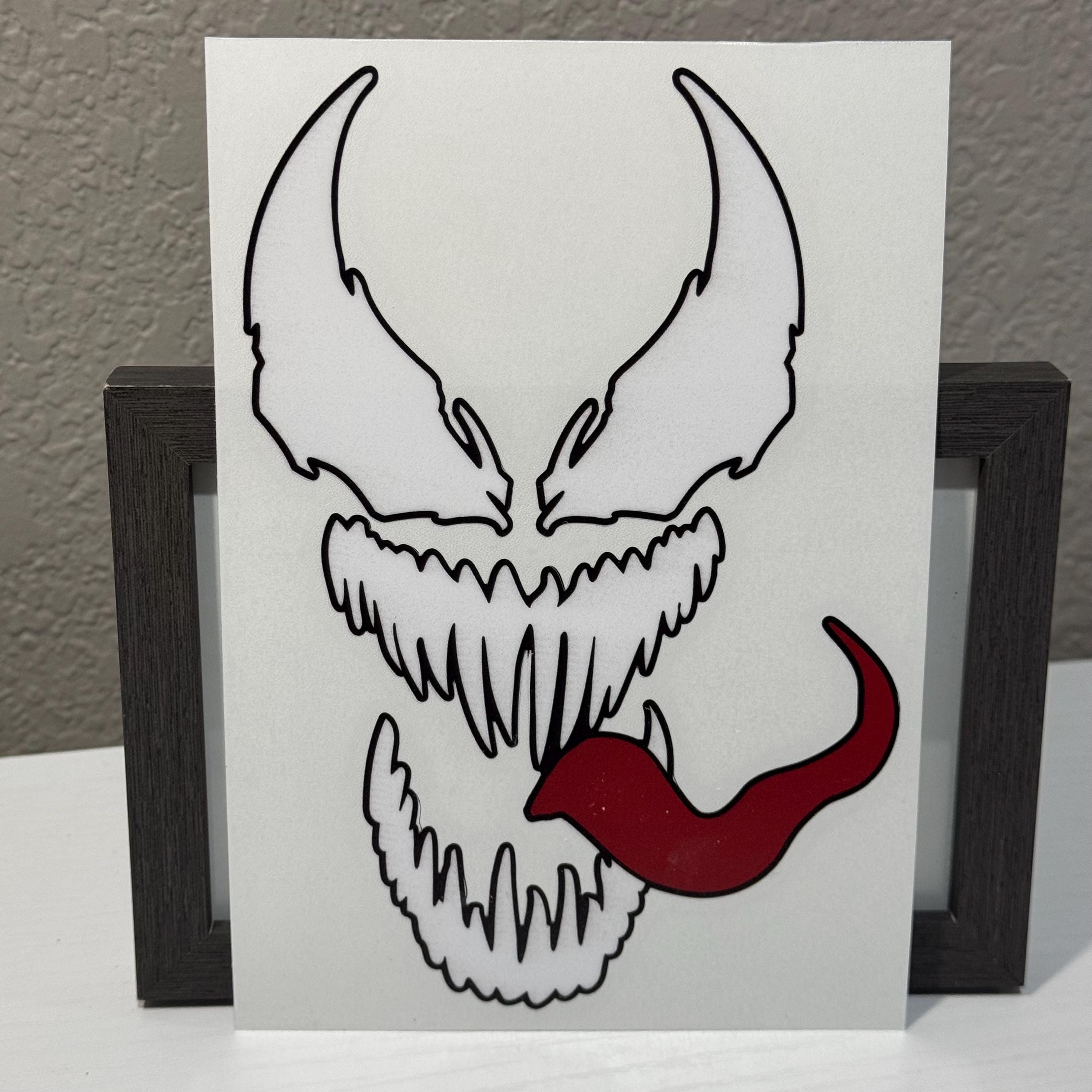 Venom Inspired Car Window Laptop Decal - Etsy