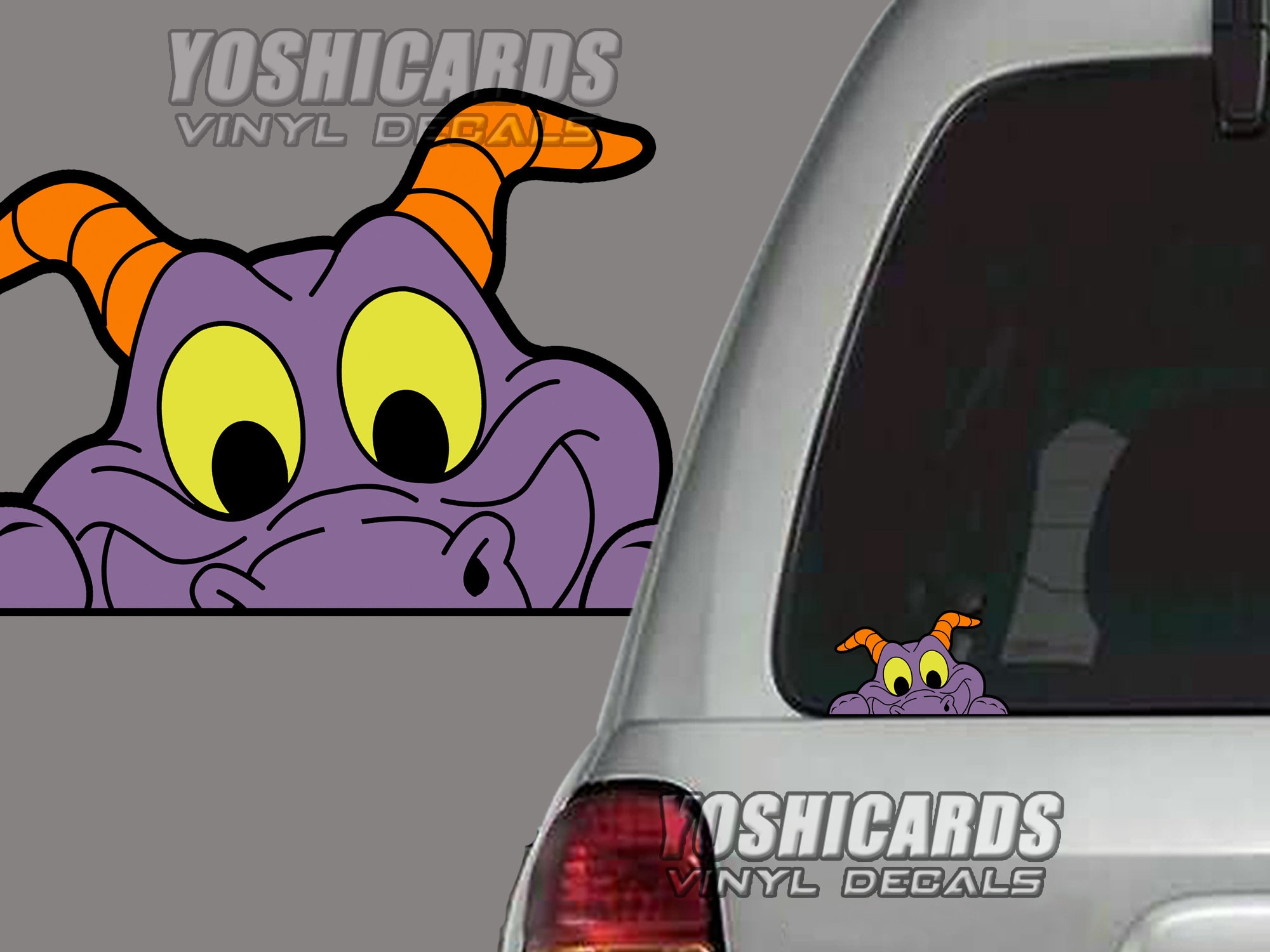 Figment Peeking inspired Car Laptop vinyl Decal